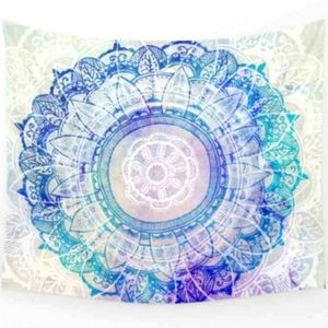 Mandala poly/cotton tapestry